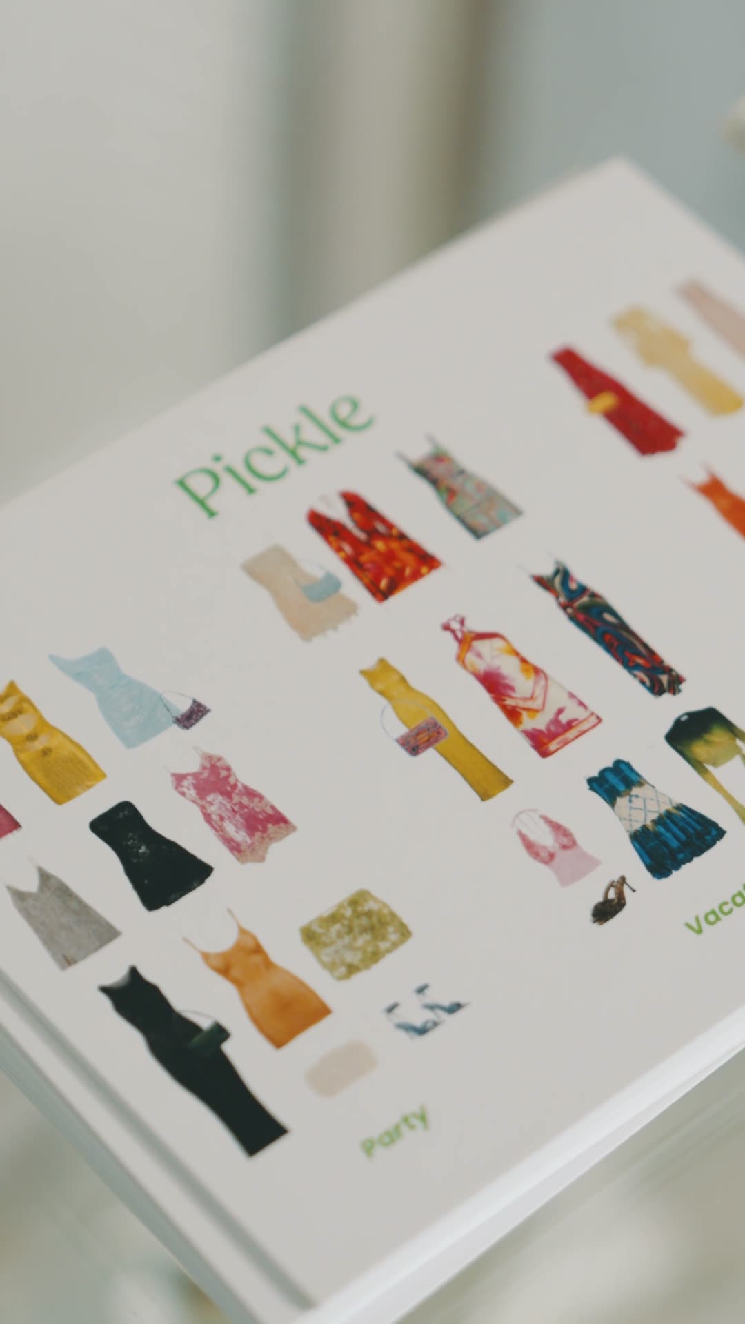 Creator styling looks from a clothing rack